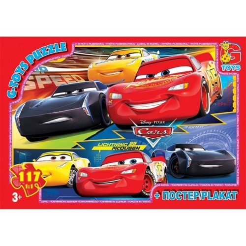 Пазлы "Тачки", 117 эл (Gtoys)