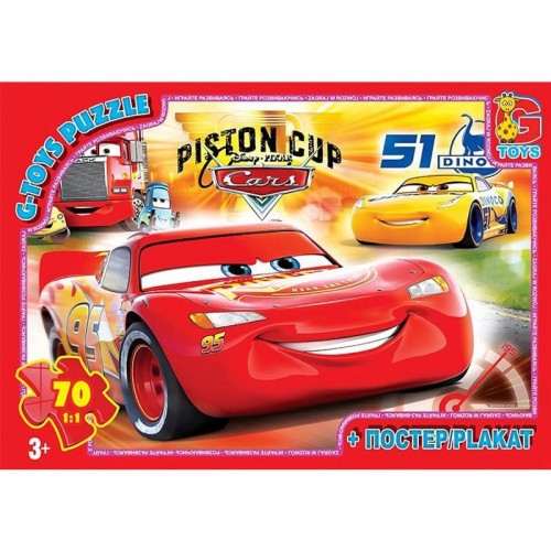 Пазлы "Тачки", 70 эл (Gtoys)