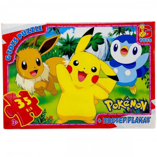 Пазлы из серии "Покемоны", 35 эл (Gtoys)