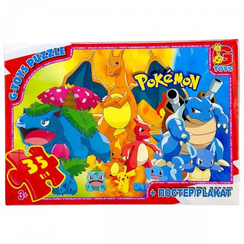 Пазлы из серии "Покемоны", 35 эл. (Gtoys)