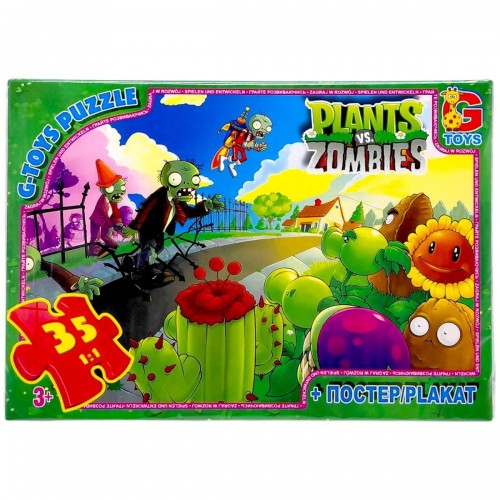 Пазлы из серии "Растения против Зомби", 35 эл (Gtoys)