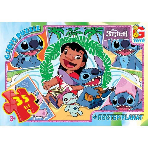 Пазлы из серии Stitch, 35 элементов (Gtoys)