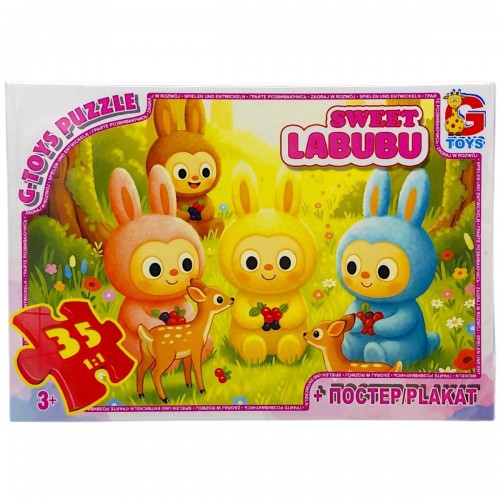Пазлы из серии "Веселые Лабубу", 35 эл. (Gtoys)