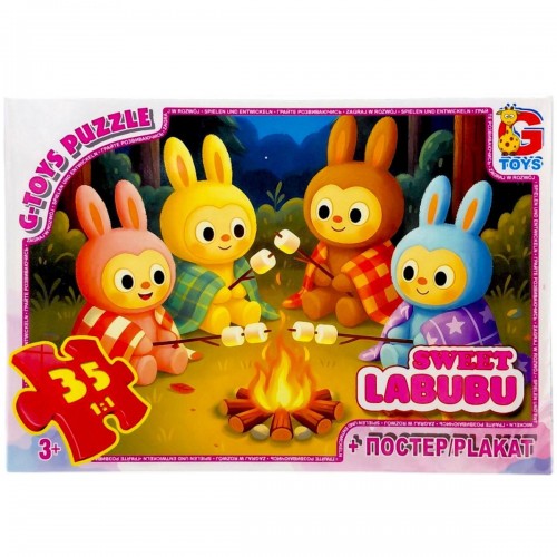 Пазлы из серии "Веселые Лабубу", 35 эл (Gtoys)