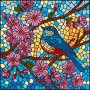 Картина по номерам - "Витраж. Синица" ©art_selena_ua, 30х30см (Ideyka)