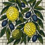 Картина по номерам - "Витраж. Лимоны" ©art_selena_ua, 30х30см (Ideyka)