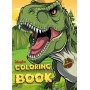Книжка-розмальовка зі стікерами "Світ хижих динозаврів" (Ideyka)