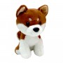 Мягкая игрушка Собака 20 СМ (КОРИЧНЕВАЯ С БЕЛЫМ) (Копиця)