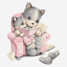 Картина по номерам – Сказки на ночь 30х30 см.