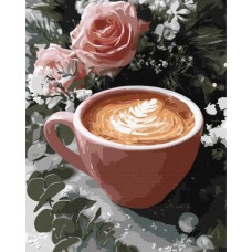 Картина по номерам – Новогоднее латте 40х50 см.