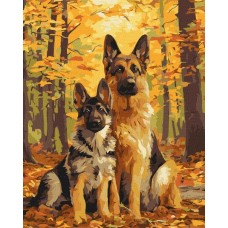 Картина по номерам – Лесные друзья 40х50 см.