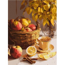 Картина по номерам – Корзина вдохновения 30х40 см.