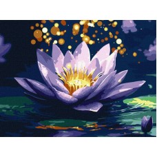 Картина по номерам – Магическая лилия с красками металлик extra 30х40 см.