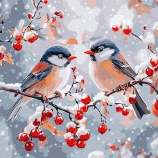 Картина по номерам – Зимняя гармония 40х40 см.