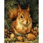 Картина по номерам – Белочка и орешки 40х50 см. (Ideyka)