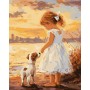 Картина по номерам – Друзья на побережье 40х50 см. (Ideyka)