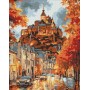 Алмазная мозаика - "Осенний городок" ©art_selena_ua, 40х50см (Ideyka)