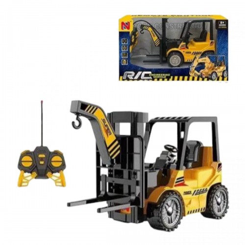 Спецтехніка на радіокеруванні “Навантажувач”, акумулятор: 3.7 V, пульт, підсвічування, підйом та опускання вантажу, USB-кабель, в коробці (MiC)