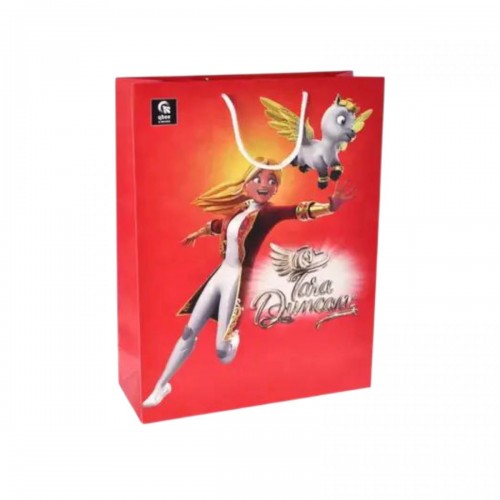 Пакет бумажный L "Тара Данкан" р.31x42x12 см (qbee)