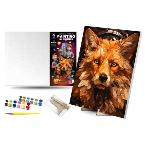 Картина по номерах 40х50 см "Рудолис" з деревʼяною підставкою (MiC)