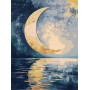 Картина по номерам - "Отпечаток луны" с красками металлик extra ©art_selena_ua, 30х40см (Ideyka)