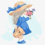 Картина по номерам – Маленькая девочка 30х30 см. (Ideyka)