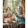 Картина по номерам - Вечеринка кошачьих леди 40х50 см. (Ideyka)