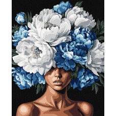 Картина по номерам – Цветущая мысль с красками металлик extra 40х50 см.