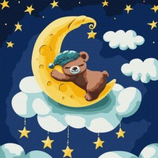 Картина по номерам – Сказочная ночь 30х30 см.