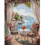 Алмазная мозаика - "Летняя терраса" ©art_selena_ua, 40х50см (Ideyka)