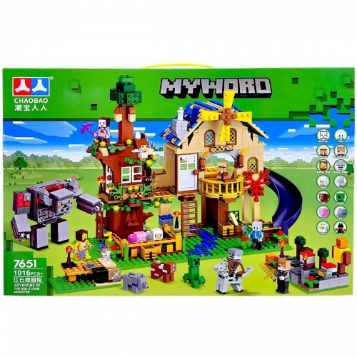 Конструктор "Майнкрафт/Minecraft" 1016 деталей, в коробке 58х8х38 см (Chaobao)