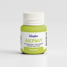 Акрил для декору - Оливковий