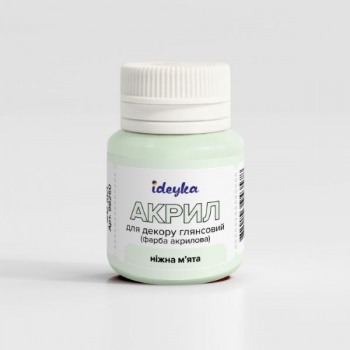 Акрил для декору - Ніжна м'ята (Ideyka)