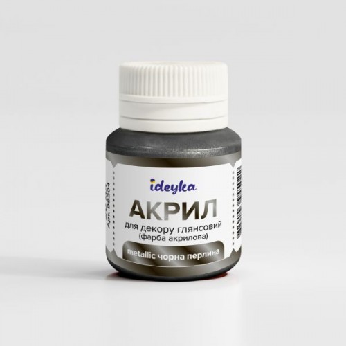 Акрил для декору - Metallic Чорна перлина (Ideyka)