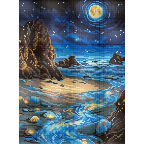 Алмазна мозаїка - "Сяючий берег" ©art_selena_ua, 30х40см (Ideyka)