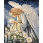 Картина за номерами - "Молитва янгола" з фарбами металік ©art_selena_ua, 40х50см (Ideyka)