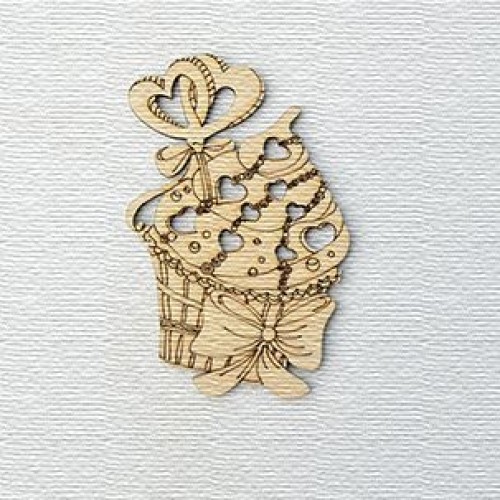 Декоративный элемент "Фигурка из фанеры. Кекс" (Ideyka)