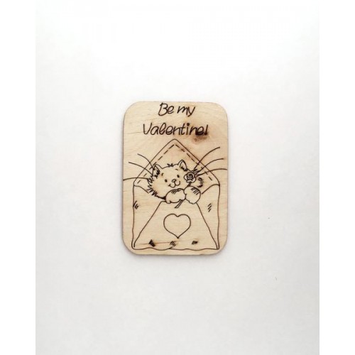 Декоративный элемент "Фигурка из фанеры на магните. LOVE #17" (Ideyka)