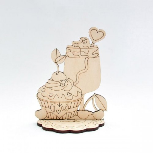 Декоративний елемент "Фігурка з фанери. Bon appetite" (Ideyka)