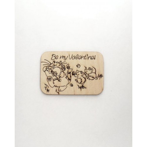 Декоративный элемент "Фигурка из фанеры на магните. LOVE #18" (Ideyka)