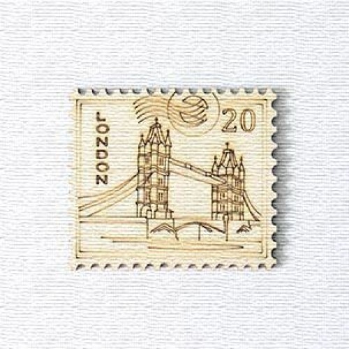 Декоративный элемент "Фигурка из фанеры на магните. Марка №4" (Ideyka)