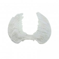 Крила ангела з пухом білі 55 см