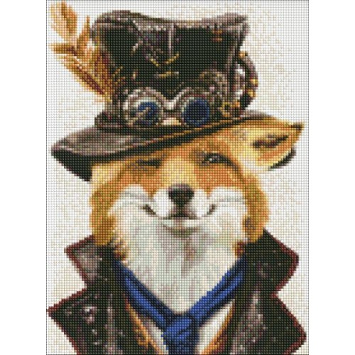 Алмазна мозаїка - "Стімпанк-лис" 30х40см (Ideyka)