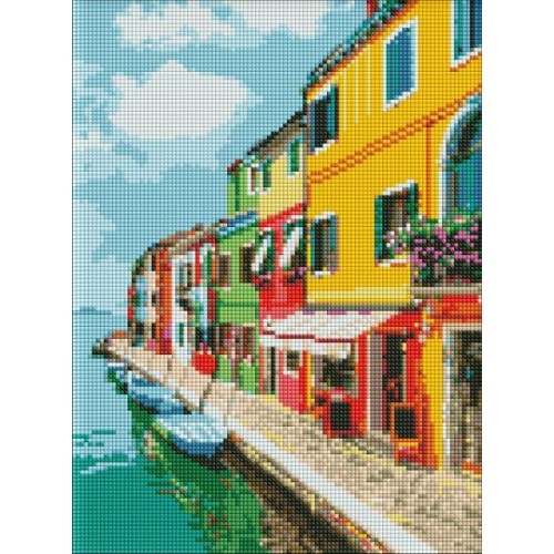 Алмазна мозаїка - "Вуличками Італії" 30х40см (Ideyka)
