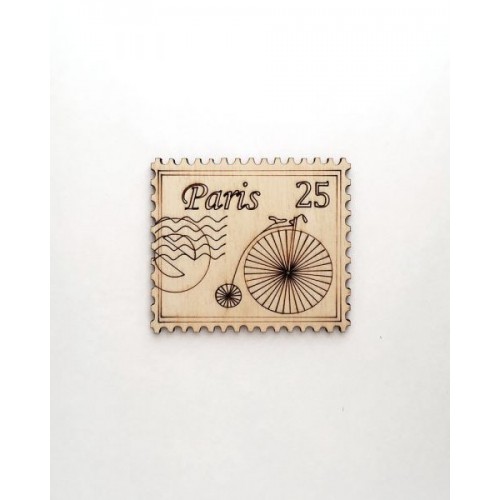 Декоративный элемент "Фигурка из фанеры на магните. Париж" (Ideyka)