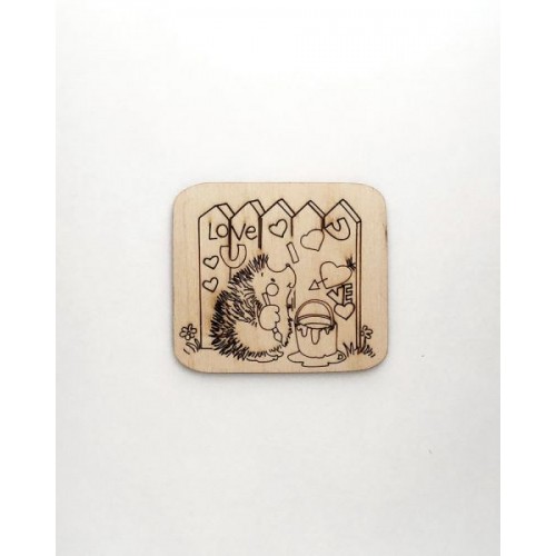 Декоративный элемент "Фигурка из фанеры на магните. LOVE #16" (Ideyka)