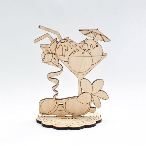 Декоративний елемент "Фігурка з фанери. Bon appetite" (Ideyka)