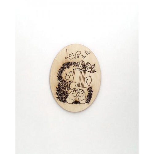 Декоративный элемент "Фигурка из фанеры на магните. LOVE #12" (Ideyka)