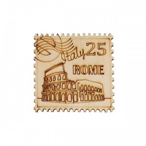 Декоративный элемент "Фигурка из фанеры на магните. Марка №2" (Ideyka)