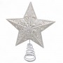 Верхушка для елки "Звезда", белая 23 см (MiC)